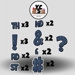 LUCKY GUY 23 Inch GLITTER PUNCTUATION ESSENTIALS