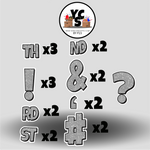 LUCKY GUY 23 Inch GLITTER PUNCTUATION ESSENTIALS