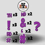 LUCKY GUY 23 Inch GLITTER PUNCTUATION ESSENTIALS
