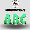 LUCKY GUY 18 Inch GLITTER  ALPHABET Set