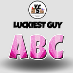 LUCKY GUY 23 Inch GLITTER ALPHABET Set