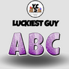 LUCKY GUY 18 Inch GLITTER  ESSENTIAL LETTER & NUMBER Set