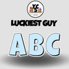 LUCKY GUY 23 Inch SOLID ESSENTIAL LETTER & NUMBER Set
