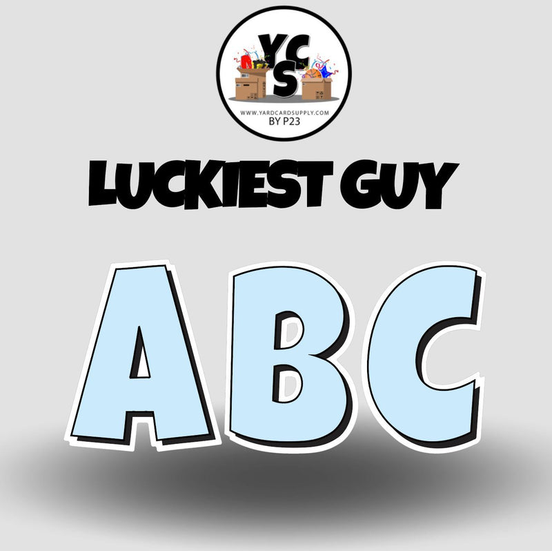 LUCKY GUY 23 Inch SOLID ESSENTIAL LETTER & NUMBER Set