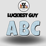 LUCKY GUY 18 Inch GLITTER  Vowel & Consonant Set