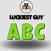 LUCKY GUY 23 Inch GLITTER ALPHABET Set