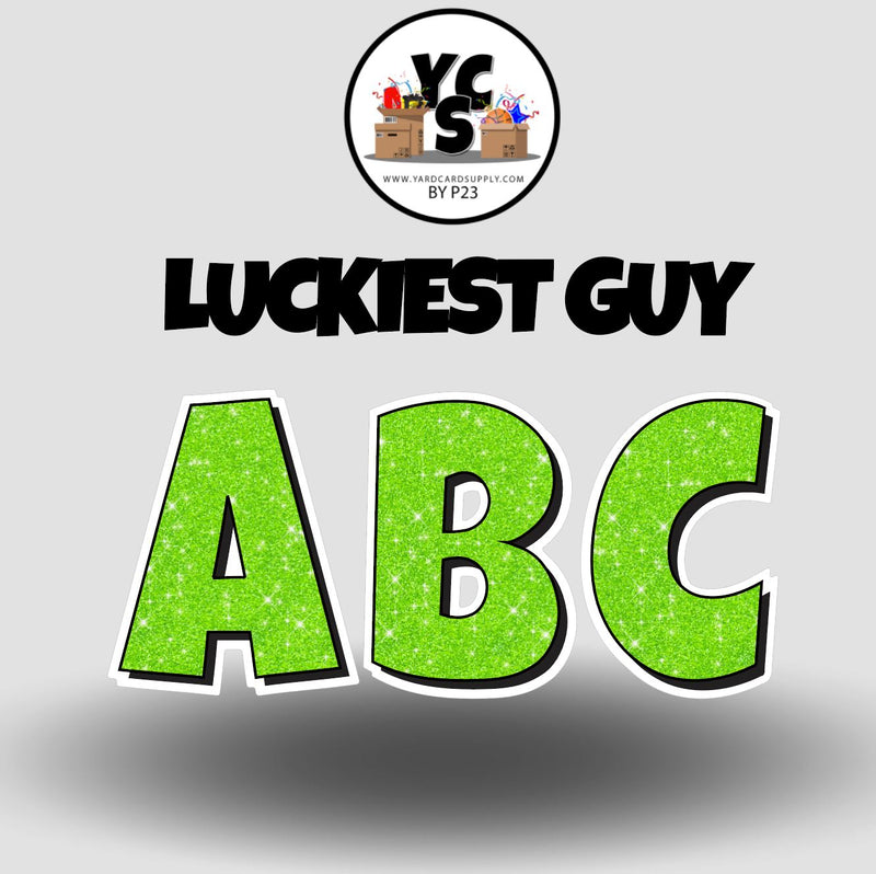 LUCKY GUY 23 Inch GLITTER ALPHABET Set