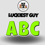 LUCKY GUY 18 Inch SOLID Vowel & Consonant Set