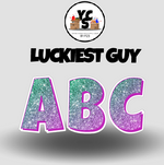 LUCKY GUY 18 Inch GLITTER  Vowel & Consonant Set