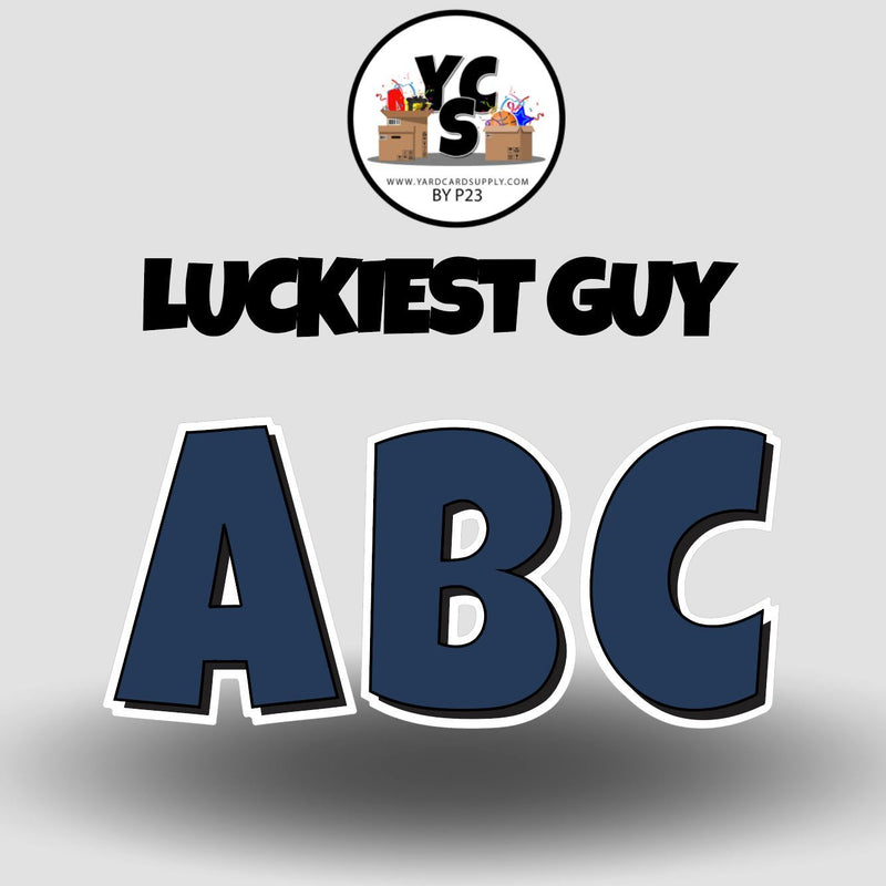 LUCKY GUY 18 Inch SOLID Vowel & Consonant Set