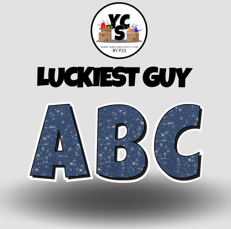 LUCKY GUY 23 Inch GLITTER ALPHABET Set