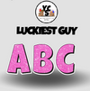 LUCKY GUY 18 Inch GLITTER  ALPHABET Set