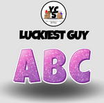 LUCKY GUY 23 Inch GLITTER ALPHABET Set