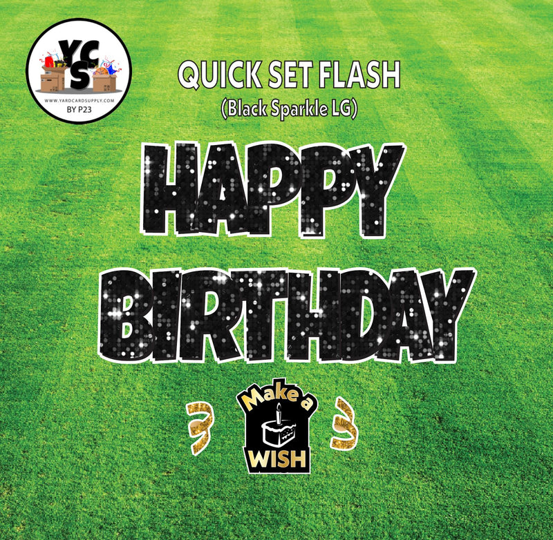 YCS FLASH® Quick Set Lucky Sparkle Happy Birthday