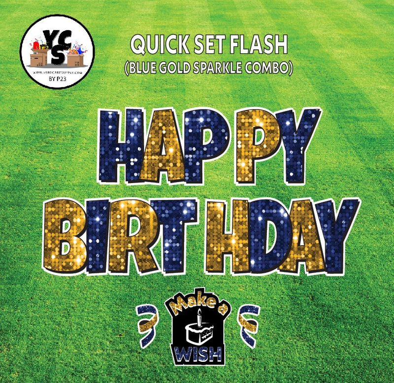 YCS FLASH® Quick Set Lucky Sparkle Happy Birthday