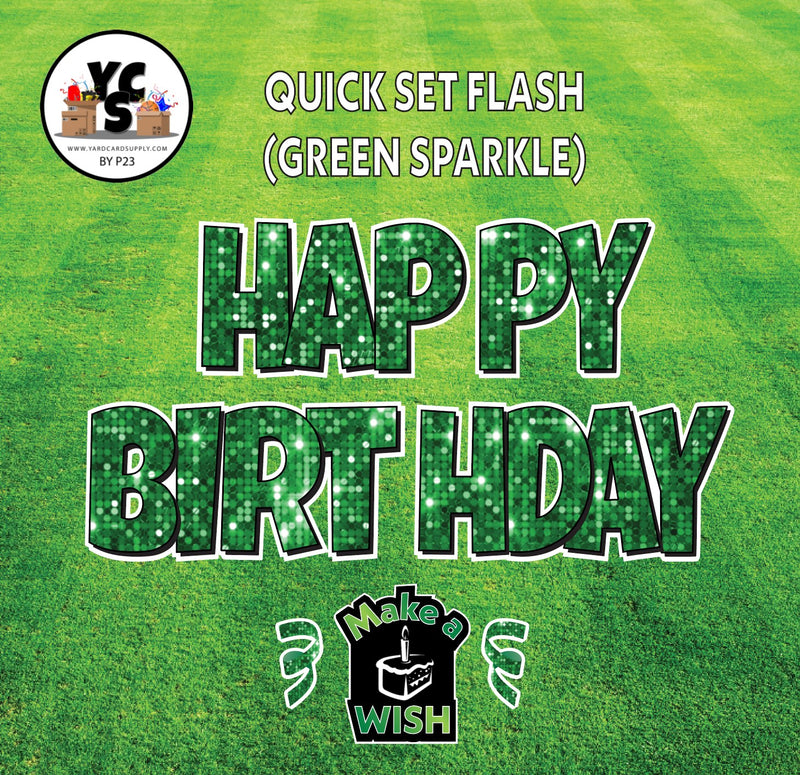 YCS FLASH® Quick Set Lucky Sparkle Happy Birthday