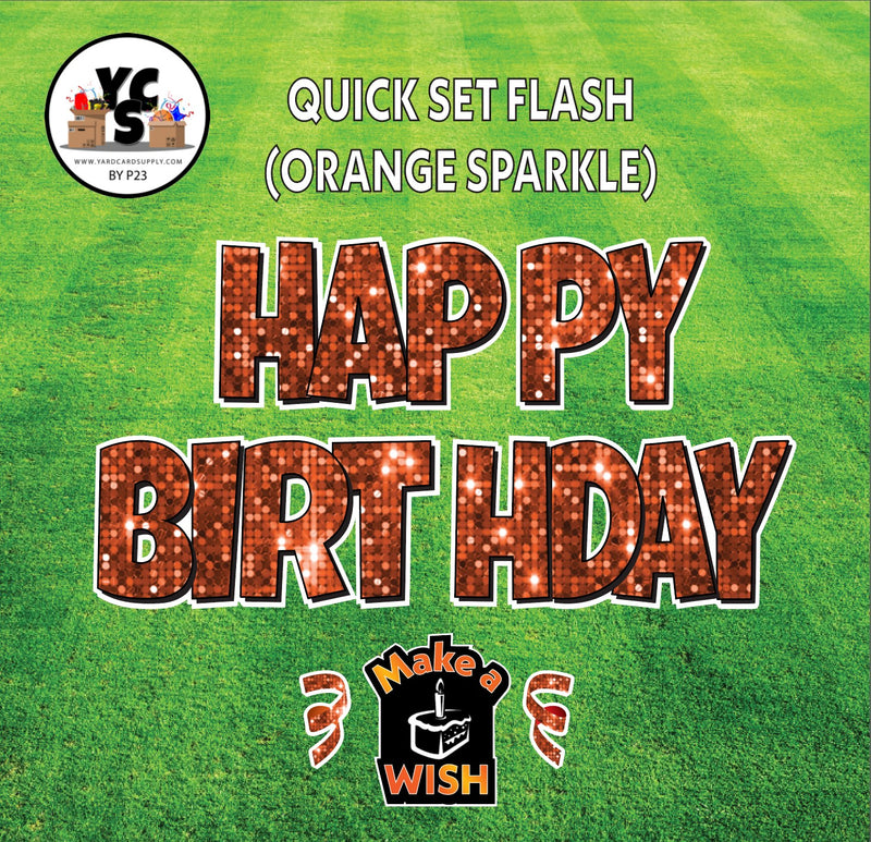 YCS FLASH® Quick Set Lucky Sparkle Happy Birthday