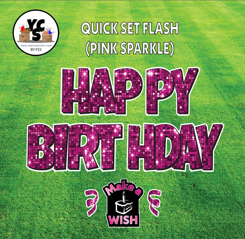 YCS FLASH® Quick Set Lucky Sparkle Happy Birthday