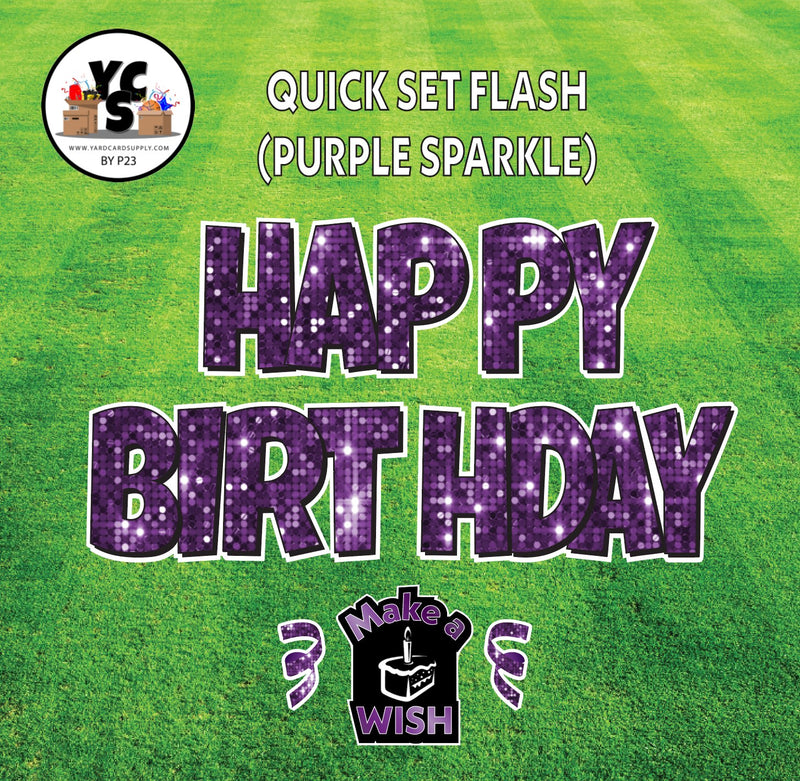 YCS FLASH® Quick Set Lucky Sparkle Happy Birthday