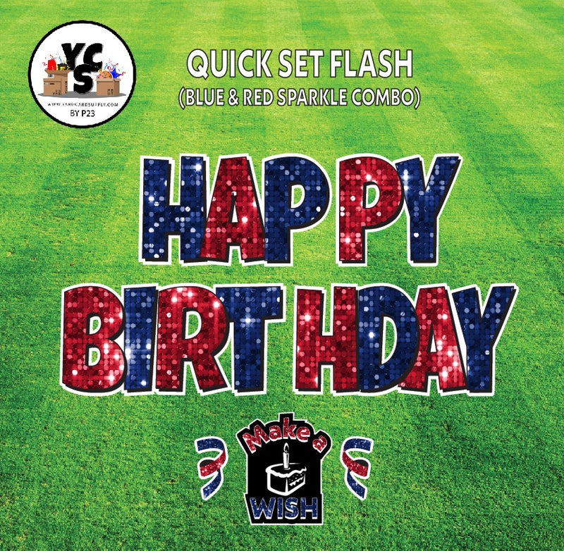 YCS FLASH® Quick Set Lucky Sparkle Happy Birthday