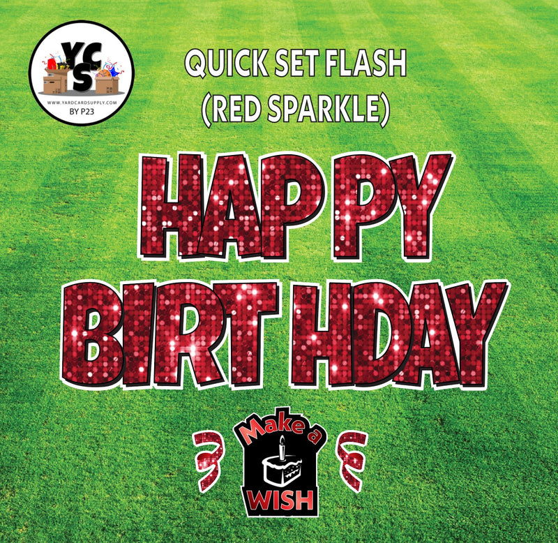 YCS FLASH® Quick Set Lucky Sparkle Happy Birthday