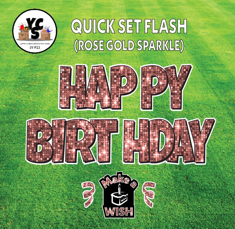 YCS FLASH® Quick Set Lucky Sparkle Happy Birthday