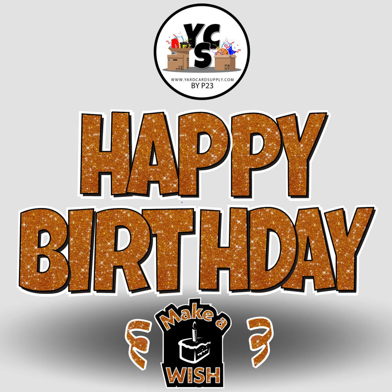 YCS FLASH® Quick Set Happy Birthday Lucky Guy Glitter
