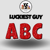 LUCKY GUY 23 Inch GLITTER ALPHABET Set