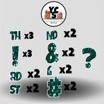 LUCKY GUY 23 Inch SPARKLE PUNCTUATION ESSENTIALS
