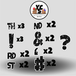 LUCKY GUY 23 Inch SPARKLE PUNCTUATION ESSENTIALS
