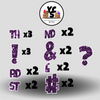 LUCKY GUY 23 Inch SPARKLE PUNCTUATION ESSENTIALS