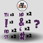 LUCKY GUY 23 Inch SPARKLE PUNCTUATION ESSENTIALS
