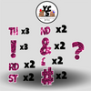 LUCKY GUY 23 Inch SPARKLE PUNCTUATION ESSENTIALS