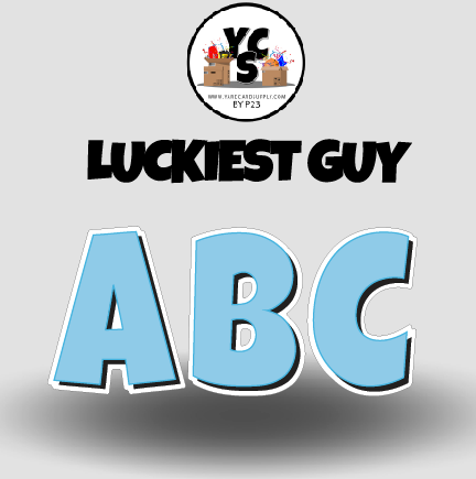 LUCKY GUY 18 Inch SOLID Vowel & Consonant Set