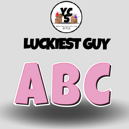 LUCKY GUY 18 Inch SOLID Vowel & Consonant Set