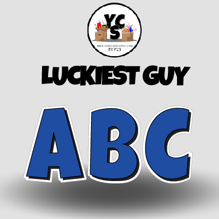 LUCKY GUY 23 Inch SOLID ESSENTIAL LETTER & NUMBER Set