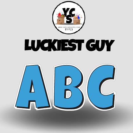 LUCKY GUY 18 Inch SOLID Vowel & Consonant Set