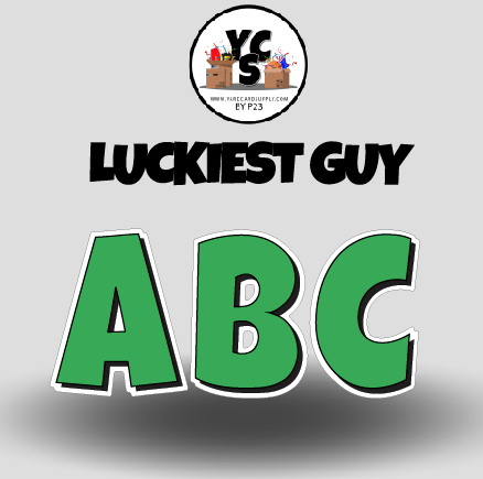 LUCKY GUY 18 Inch SOLID Vowel & Consonant Set