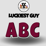 LUCKY GUY 18 Inch SOLID Vowel & Consonant Set