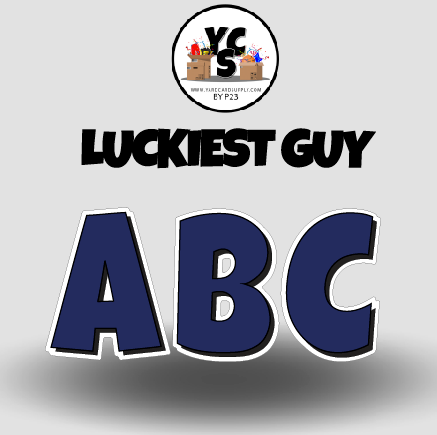 LUCKY GUY 18 Inch SOLID Vowel & Consonant Set