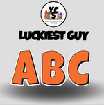 LUCKY GUY 23 Inch SOLID ESSENTIAL LETTER & NUMBER Set