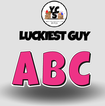 LUCKY GUY 23 Inch SOLID ESSENTIAL LETTER & NUMBER Set
