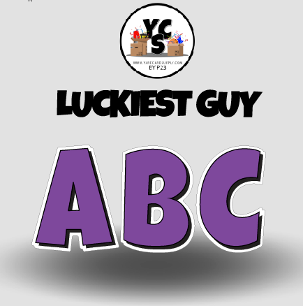 LUCKY GUY 18 Inch SOLID Vowel & Consonant Set