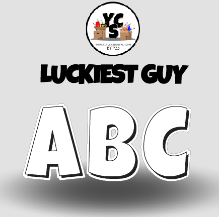 LUCKY GUY 18 Inch SOLID Vowel & Consonant Set