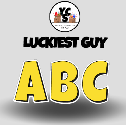 LUCKY GUY 18 Inch SOLID Vowel & Consonant Set