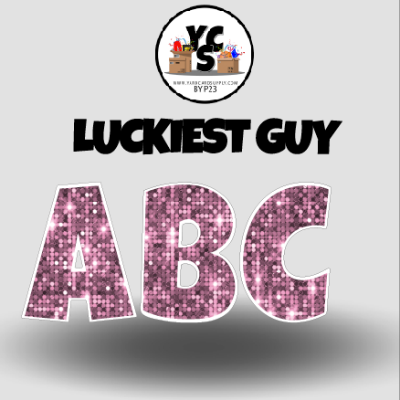 LUCKY GUY 18 Inch SPARKLE ESSENTIAL LETTER & NUMBER Set