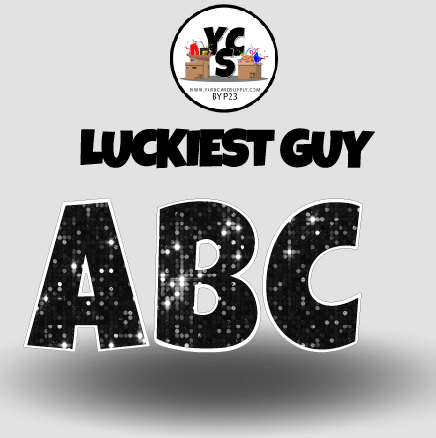 LUCKY GUY 18 Inch SPARKLE ESSENTIAL LETTER & NUMBER Set
