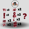 LUCKY GUY 23 Inch SPARKLE PUNCTUATION ESSENTIALS