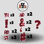 LUCKY GUY 23 Inch SPARKLE PUNCTUATION ESSENTIALS