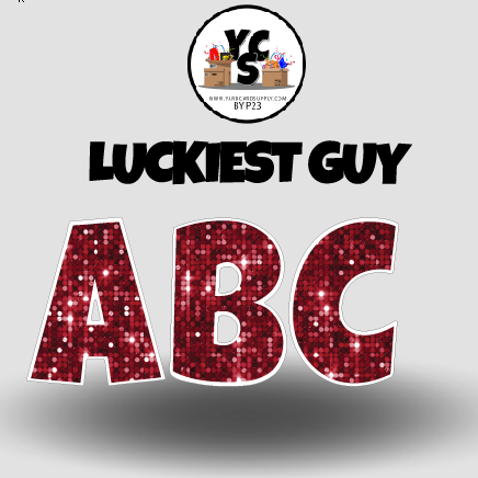 LUCKY GUY 23 Inch SPARKLE CONSONANT Set